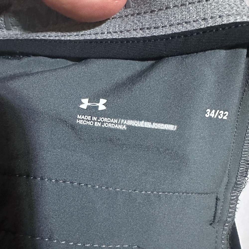 Under Armour Match Play Golf Pants Mens 34x32 Black Straight Leg Performance EUC - Picture 3 of 7
